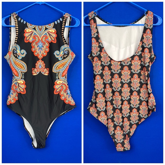 Other - |•UNBRANDED•| Pretty One Piece Bathing Suit Size XL